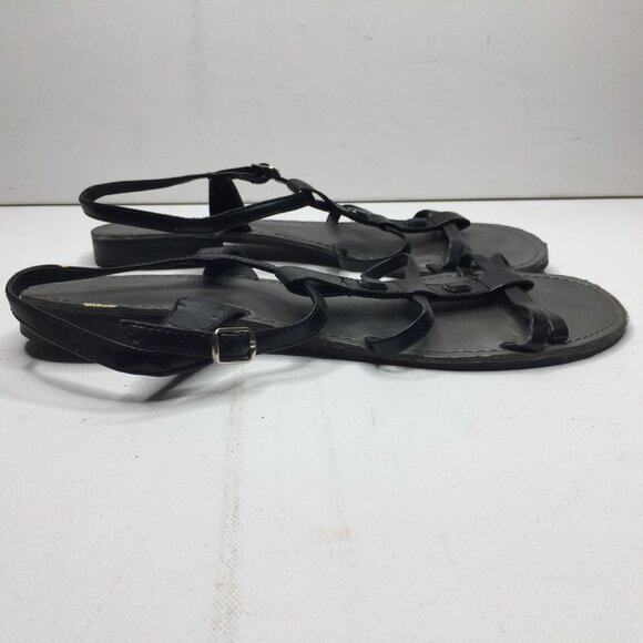 Dressbarn Womens Black Slingback Strap Sandal Rhinestone Spring Summer Size 11 - Picture 3 of 9